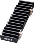 Akasa SSD hűtő Akasa Gecko Pro M. 2 hűtőborda Fekete (A-M2HS02-BK) (A-M2HS02-BK)