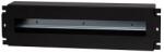 Stalflex 19" 3U DIN sínes fedeles kismegszakító tartó fekete (VDP19-3U-G) (VDP19-3U-B) (VDP19-3U-B)