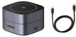 UGREEN Qi Inductive charger 2in1 for iPhone, AirPods Ugreen W256, 20W (black) + USB-C to USB-C cable 1m