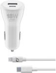 Cellularline CBRIPHKITC2L2PD30W Autós Töltő - Fehér