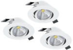 EGLO , 33391 , SALICETO , süllyesztett lámpa , 4000 K , LED , 3X6W , Yes , IP20 , átlátszó, fehér (67512-33391)