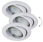 Rábalux , 1049 , Lite , Ráépíthető és Beépíthető lámpa , fehér , IP40 , GU10 , 3000K , 3W (52979-1049)
