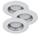 Rábalux , 1046 , Lite , Ráépíthető és Beépíthető lámpa , fehér , IP44/ IP40 , GU10 , 3000K , 3W (52976-1046)