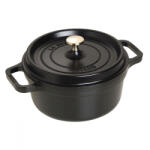 Staub öntöttvas edény | fekete | kerek | 22 cm | 2, 6l (1102225)