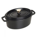 Staub öntöttvas edény | fekete | ovális | 23 cm | 2, 35l (1102325)