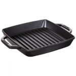 Staub öntöttvas grill | szögletes | fekete | 28 x 28 cm (12012823)