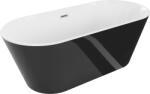 Mexen Flavia 160x75 cm black/white/brushed nickel (54031608075-97)