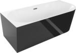 Mexen Mia 150x75 cm left black/white/gun metal (52691507575L-95)