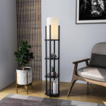 Opviq Modern fekete fali lámpa, MDF ház, 60 x 12 x 33 cm, E27 aljzat (max. 40 W), IP20, dugaszolható, lézerrel vágott kivitel, stílusos és funkcionális világítás bármilyen helyre (86334-892OPV1153)
