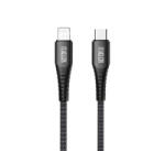 JOYROOM adatkábel (Type-C - lightning, 2.1A, 20W, gyorstöltő, 120cm, törésgátló) FEKETE (ST-C04_B_TYPE-C120) (ST-C04_B_TYPE-C120)