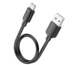 hoco. X96 adatkábel (USB - Type-C, 27W, PD gyorstöltő, 25cm) FEKETE (X96_USB_TYPEC_BLACK) - aqua