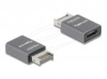 Delock Adapter USB 10 Gbps E-típusú A apa -USB Type-C anya fém (67234) (67234) - aqua