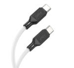 hoco. X90 adatkábel (Type-C - Type-C, 60W, PD gyorstöltő 3.0, 100cm) FEHÉR (X90_TYPE-C_TYPE-C_W) (X90_TYPE-C_TYPE-C_W)