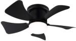 ZEVENTI - Ventilator de tavan LED reglabil MUNDAKA LED/10W/230V negru + DO (ZV0048)