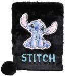 Paso Stitch szőrmés kulcsos napló A5/96 lap - Black (DS25GG-3676) (DS25GG-3676)