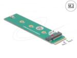 Delock M. 2 kulcs A+E apa - M. 2 kulcs M csatlakoztató adapter (64343)
