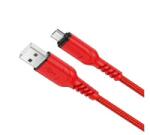 hoco. X59 adatkábel (USB - microUSB, 2.4A, gyorstöltő, 100cm) PIROS (X59_M_R) (X59_M_R)