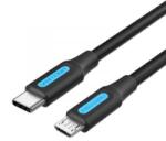 Vention USB-C 2.0/M -> Micro B/M, 1, 5m, (2A, fekete), kábel (COVBG) - aqua