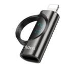 hoco. UA32B adapter (Type-C aljzat - lightning, adatátvitel és töltés, LED kijelző) FEKETE Apple IPAD (4th Generation) / IPAD mini 3 / iPhone 7