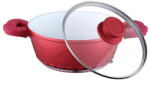 PETERHOF Cratita aluminiu Peterhof PH-15732-24, 3.6 l, 24 cm, interior ceramic, Rosu (PH-15732-24)