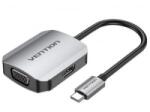 Vention USB-C -> HDMI/VGA (0, 15m Szürke Aluminum Ötvözet) konverter (TDIHB) (TDIHB) - aqua