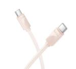 hoco. X114 adatkábel (Type-C - Type-C, 60W, PD gyorstöltő 3.0, 100cm) RÓZSASZÍN (X114_C_C_P) (X114_C_C_P)