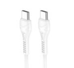 hoco. X37 adatkábel (Type-C - Type-C, 60W, 100cm, törésgátló) FEHÉR (X37_TYPEC_TYPEC_W) (X37_TYPEC_TYPEC_W)