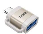hoco. adapter (USB aljzat - Type-C, adatátvitel és töltés, OTG) VILÁGOSSZÜRKE (UA31C_G) - aqua