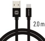 SWISSTEN USB-C 2m, fekete (71521301)