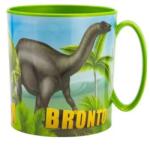 QX Cană de plastic pentru microunde cu model dinozaur Bucatarie copii