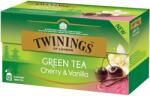 TWININGS Cseresznye és vanília ízű zöld tea, Twinings, 25 tasak, 42, 5 g