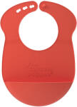 Tommee Tippee Мек силиконов лигавник с джоб Tommee Tippee Roll & Go, Оранжево, 6m + (TT.0146.003)