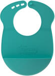 Tommee Tippee Мек силиконов лигавник с джоб Tommee Tippee Roll & Go, Тюркоаз, 6m + (TT.0146.004)