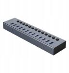 ORICO BT2U3-13AB 13x Usb-a 3.0 hub kapcsolókkal szürke (6942227138057)