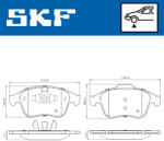 SKF Set placute frana fata SKF VKBP80063