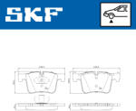 SKF Set placute frana fata SKF VKBP80103