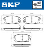 SKF Set placute frana fata SKF VKBP80106A