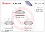 BREMBO Set placute frana fata BREMBO P83046