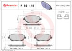 BREMBO Set placute frana BREMBO P83148