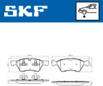 SKF Set placute frana fata SKF VKBP80402