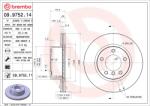 BREMBO Disc frana fata BREMBO 09.9752. 11