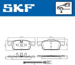 SKF Set placute frana fata SKF VKBP80207E
