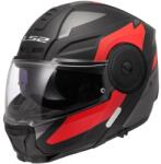 LS2 FF902 Scope II Duria felnyitható motoros bukósisak fekete-piros