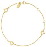 Design Letters brățară din argint placat cu aur 99KK-AKD99W_GLD (90506002GOLD)