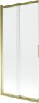 Mexen Fox paravan de baie cu 2 panouri culisante 85 x 150 cm, transparent, auriu - 891-085-002-50-00 (891-085-002-50-00)