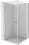 Mexen Lunar-B cabină de duș cu deschidere stânga 90 x 90 cm, transparent, auriu - 832-090-090-50-00-L (832-090-090-50-00-L)