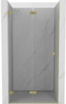 Mexen Lunar-F ușă de duș pliată stânga 70 cm, transparentă, auriu periat - 836-070-000-55-00-L (836-070-000-55-00-L)