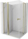 Mexen Mist L Duo cabină de duș cu uși batante 115 x 90 cm, transparentă, aurie - 8A4L-115-090-50-00 (8A4L-115-090-50-00)