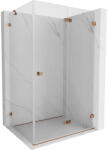 Mexen Lunar-F cabină de duș pliabilă dreaptă 100 x 80 cm, transparentă, aur roz - 836-100-080-60-00-P (836-100-080-60-00-P)