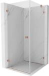 Mexen Lunar-B cabină de duș cu ușă pivotantă stânga 90 x 90 cm, transparent, cupru periat - 832-090-090-65-00-L (832-090-090-65-00-L)